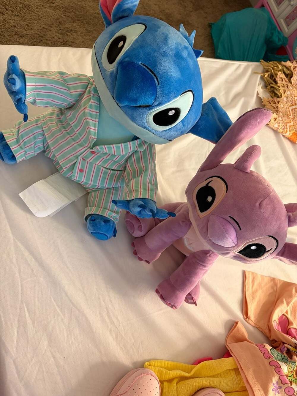 Disney Stitch & Angel Pajama Style Plush Set